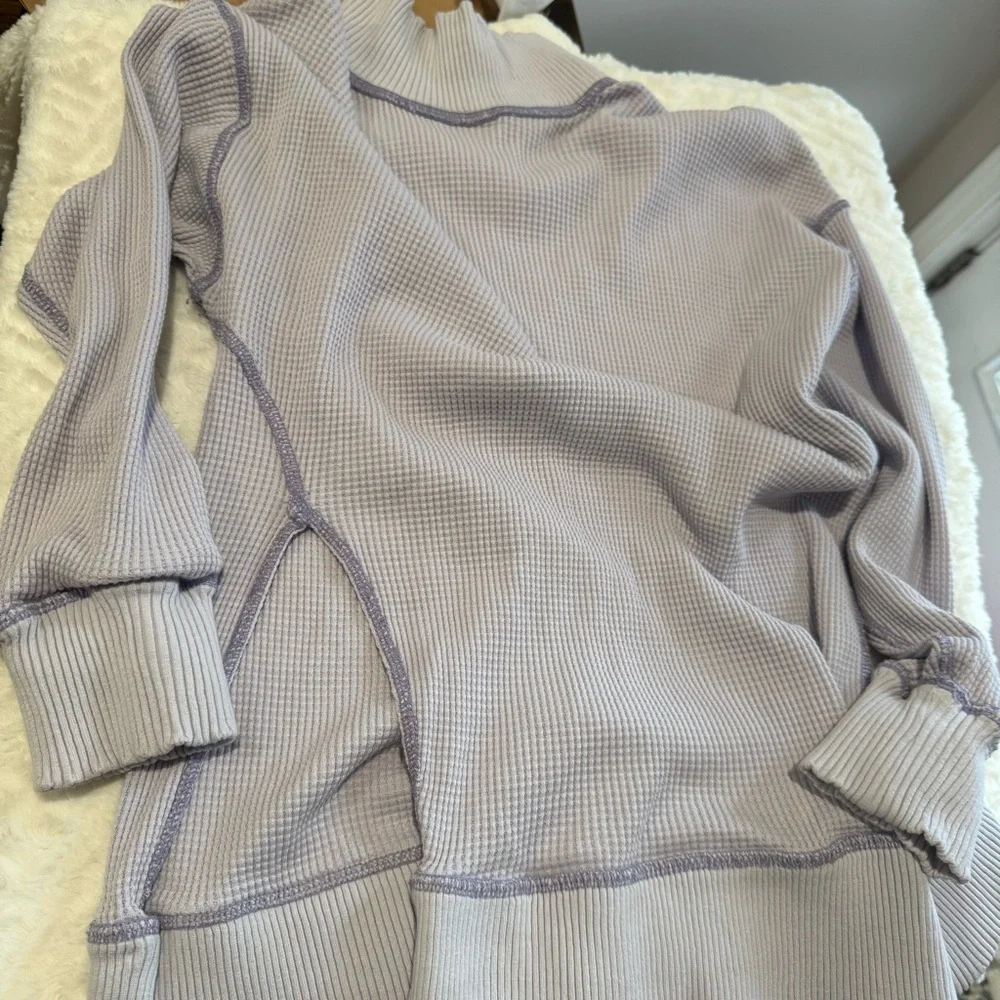 Urban Outfitters Purple Alabaster Womens Waffle Knit Turtleneck - Picture 8 of 12